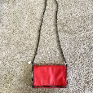 Stella Mccartney Falabella Crossbody Shoulder Bag Silver Chain